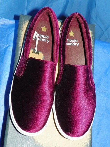 HIPPIE LAUNDRY WOMENS PIPPA BURGUNDY SLIP ON SHOE A5136-31K SIZE 9 NEW IN BOX - Picture 6 of 11