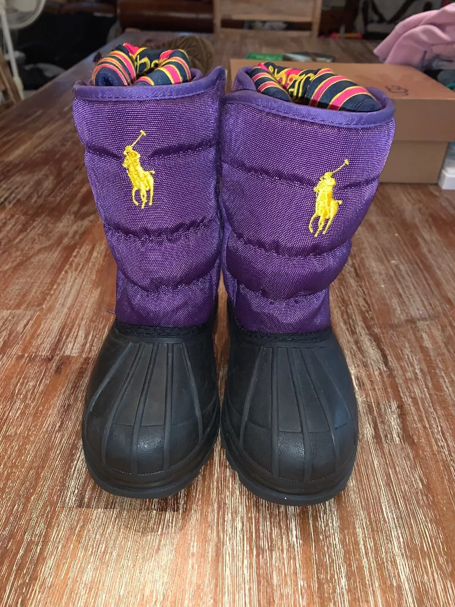 Purple polo boots sale