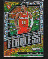 2022-23 Panini Prizm Trae Young Fearless Fast Break Disco Silver #12 ATL Hawks
