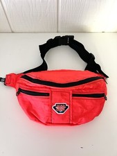 VTG Fluorescent Red Ski Tote Rear Gear Fanny Pack with Water Bottle