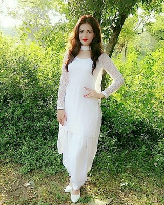 White Punjabi Shalwar Suit 