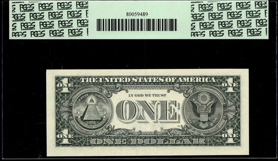 UNITED STATES AMERICA USA 1& Dollar 2001 From Solid Bundle PCGS 67 SN L77777704C - Image 2 of 2