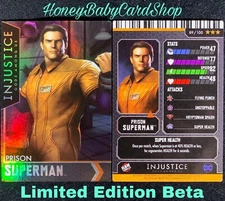 Injustice Arcade Limited Edition Beta Card 89 Prison Superman Holofoil OOP