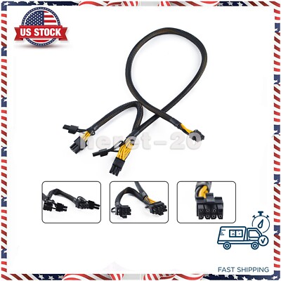 8pin to 8pin+8pin Power Adapter Cable For HP ML350 G10 Gen10 and GPU