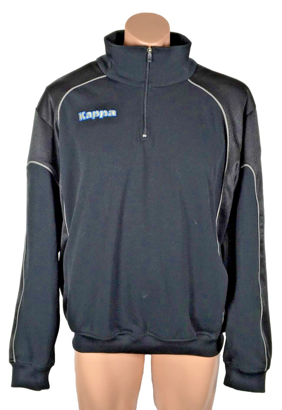 Vintage 90s y2k Kappa 1/4 Zip Spell Out Print Large B… - Gem