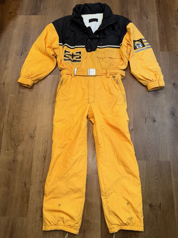 Bogner Ski Suit Mens Snowsuit One Piece Snow Bib Northwest Passage Vtg Medium 40 - Image 2 of 4