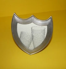 VINTAGE CUVEE DOM PERIGNON SHEILD PEWTER PICTURE FRAME