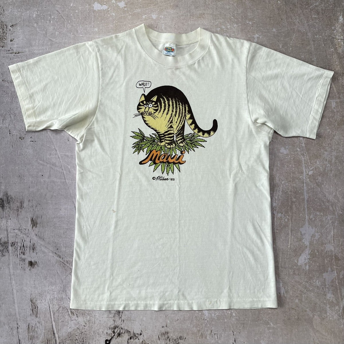 Vintage 1979 Maui Waui B. Kliban Crazy Shirt T-Shirt 420 Weed Tee