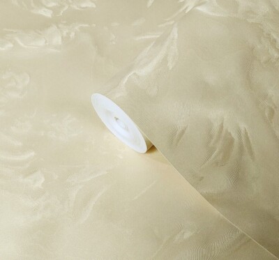 Contemporary Shimmer Yellow  Gold Metallic Faux Silk Fabric Textured Wallpaper