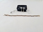 925 Sterling Judith Jack With Cubic Zirconia And Marcasite Bracelet And Earing A