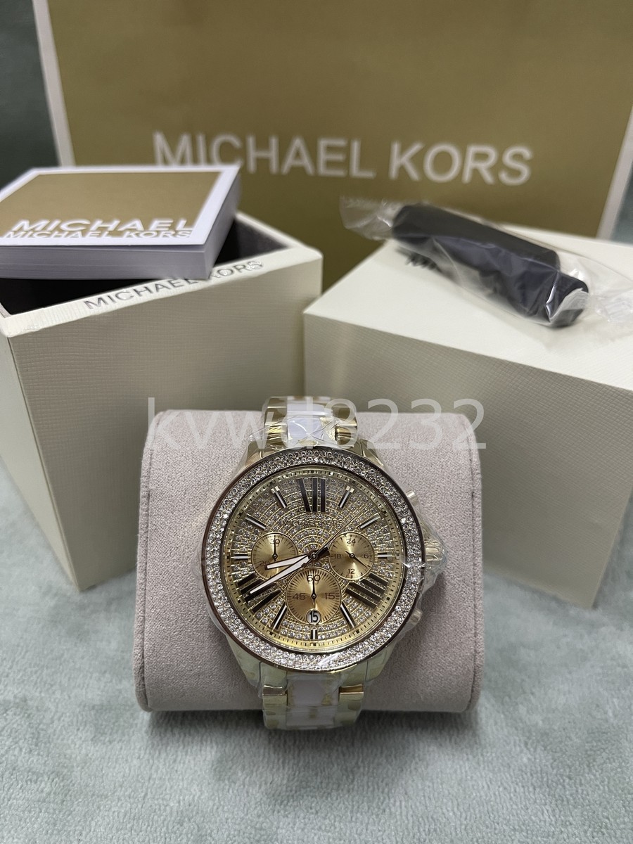 Michael Kors Crystal Chronograph Watch.  Preowned. Michael Kors | Accessories | Classic Michael Kors Layton  main image 2