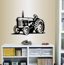 Vinyl Decal Tractor Loader Bulldozer Farm Boys Kids Play Room Wall Sticker 1530