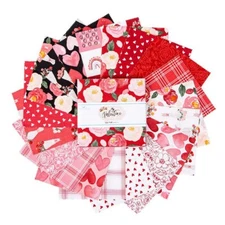 Charm Pack 5" Stacker 42pc Riley Blake "My Valentine" by Echo Park Paper Co
