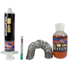 P4KD9S Aluminum Copper Brass Soft Solder & Flux Kit Uni 4300 Uniweld
