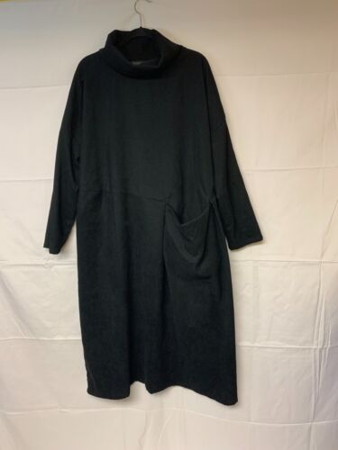 zanzea plus size XXXL dress black corduroy turtleneck lagenlook causal maxi 892 - Picture 3 of 9