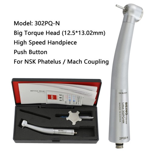 BEING Dental High Speed Handpiece Turbine NSK Phatelus Big Torque Head 302PQ-N - Picture 2 of 24