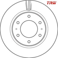 2 St. Bremsscheibe Trw DF6992S FüR Mitsubishi