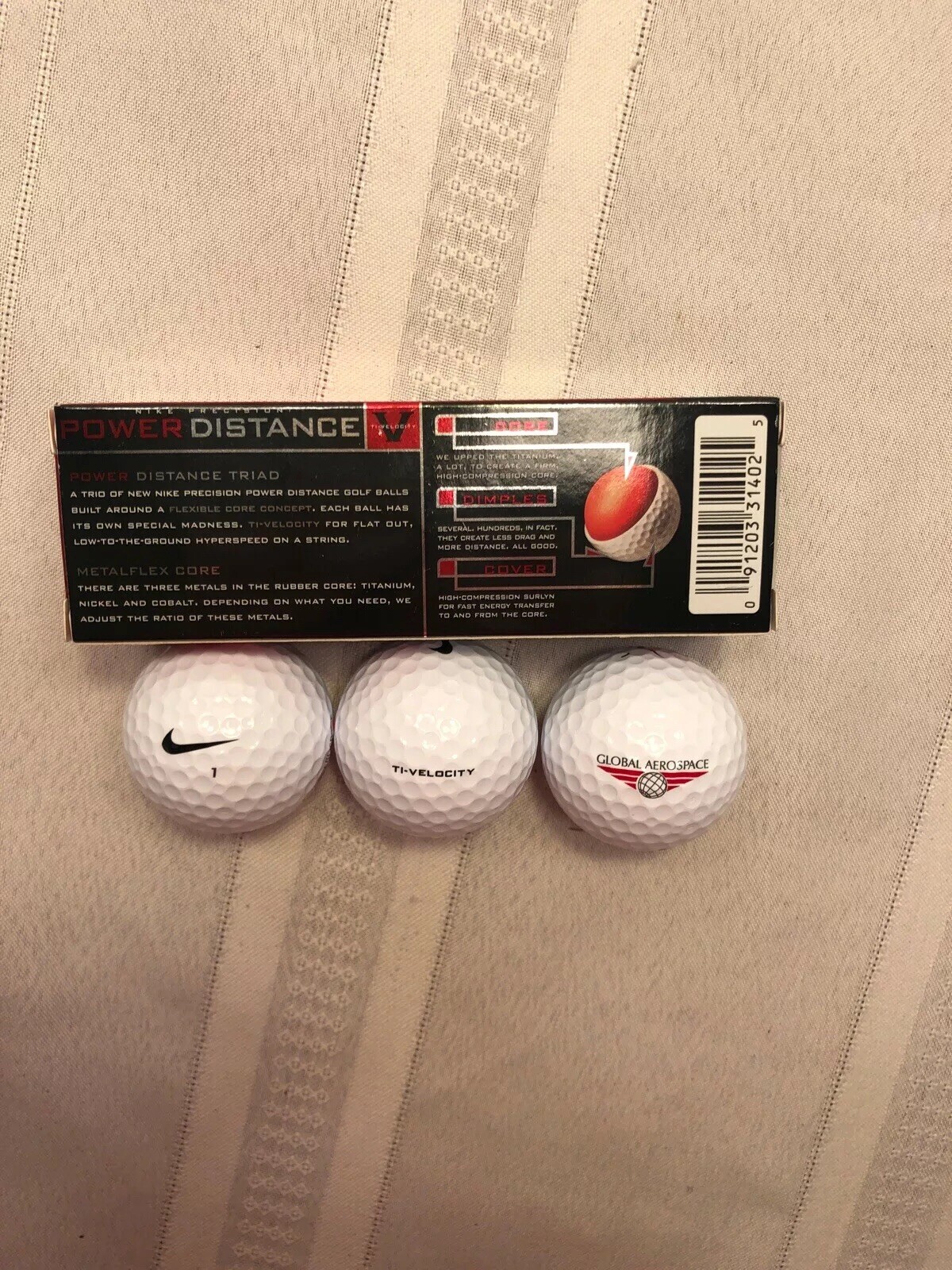 Nike Precision Power Distance TI Velocity Golf Balls Set Of 3 NIB