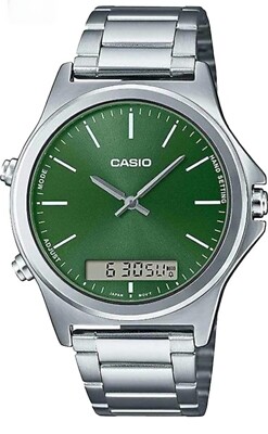 CASIO Watch MTP-VC01D-3 Ana-Dig Brand new Green face