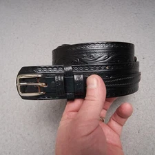 Vogel Of Texas Belt Men’s 30 Leather Frontier Top Grain Steer Hide Black Ranger