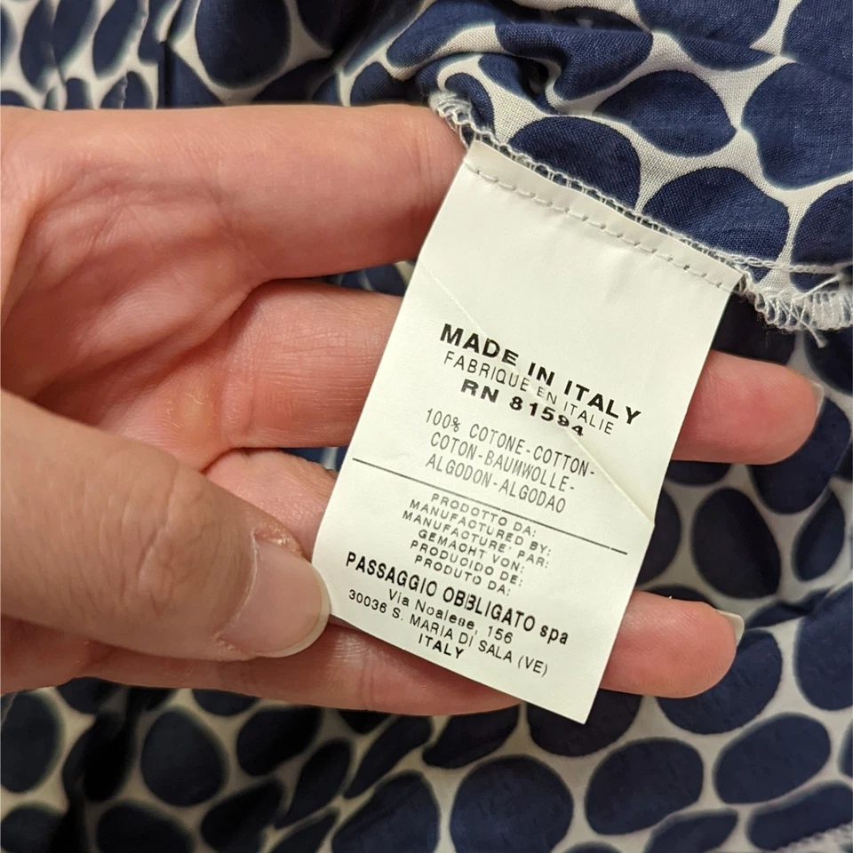 Blusa Naracamicie Mujer Talla 3 (US 8) Lunares Verano Fin de Semana Negocios Informal Foto 4 de 4