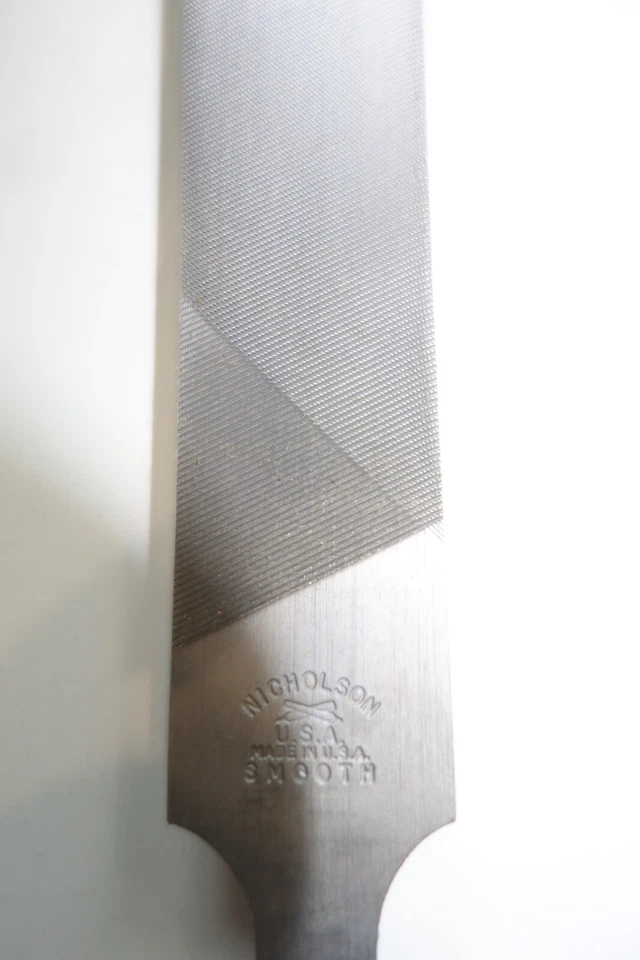 Nicholson 05059 Half Round Smooth Double Cut File 10'' Vintage Made In USA - Image 2 of 4