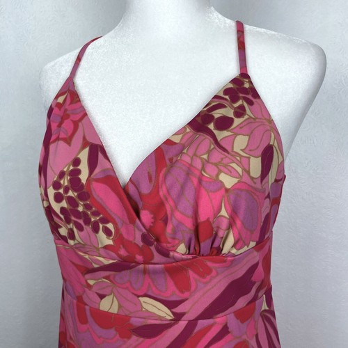 Vintage 90s Y2K Barbie Mod Floral Dress Stretch Express Sz 5 / 6 - Picture 2 of 6