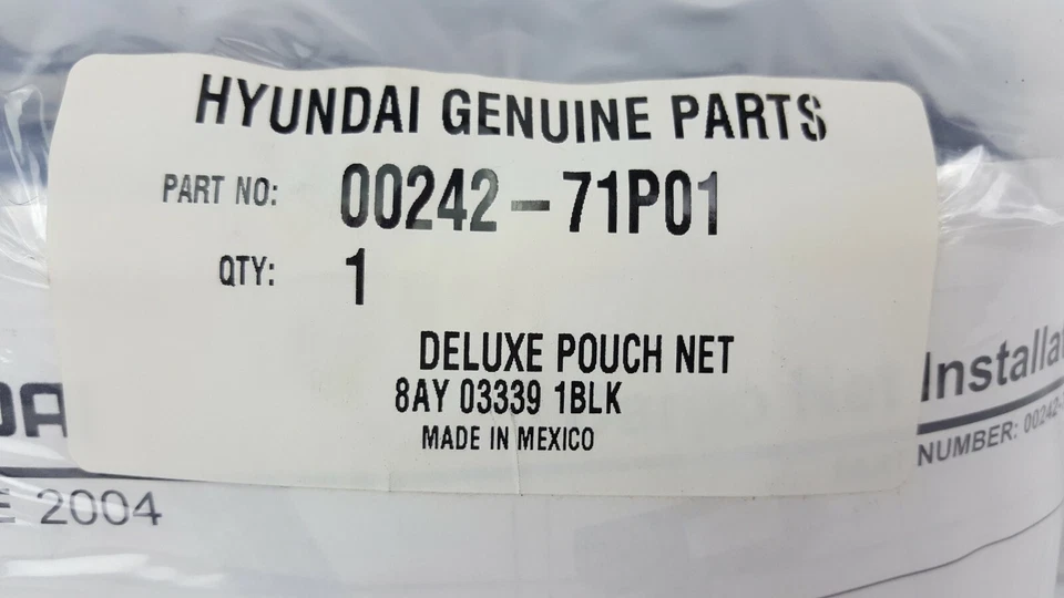 Malla de equipaje red de carga de lujo para maletero Hyundai Santa Fe 2001-2006 OEM genuina Foto 3 de 4