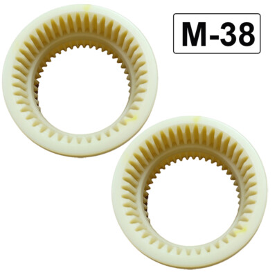 2Pcs M38 Curved Teeth Nylon Sleeve Gear Coupling Sleeve For KTR