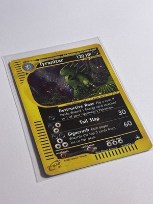 Pokémon Tyranitar Aquapolis Holo Rare H28/H32 120 HP Card 2002