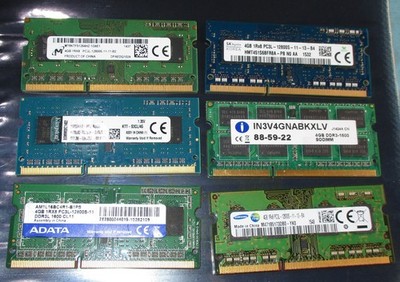 4GB 8GB 16GB DDR3 1600Mhz PC3L-12800 CL11 Laptop SO-DIMM RAM Speicher Mix Marken