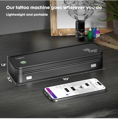 Tattoo Stencil Printer with 40pcs Transfer Paper, Bluetooth Thermal Tattoo Pr... - Picture 7 of 8