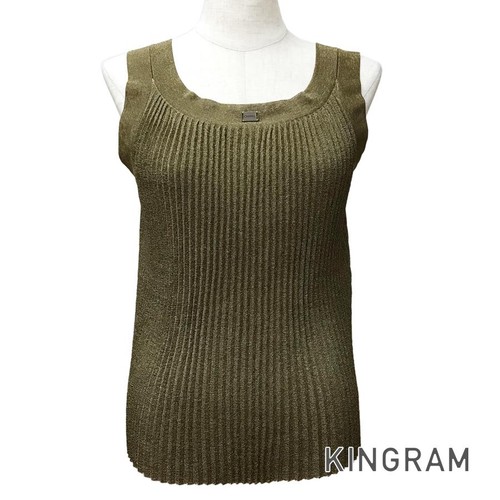 CHANEL Pleated Top P1286200560 Women'S Tank St Used