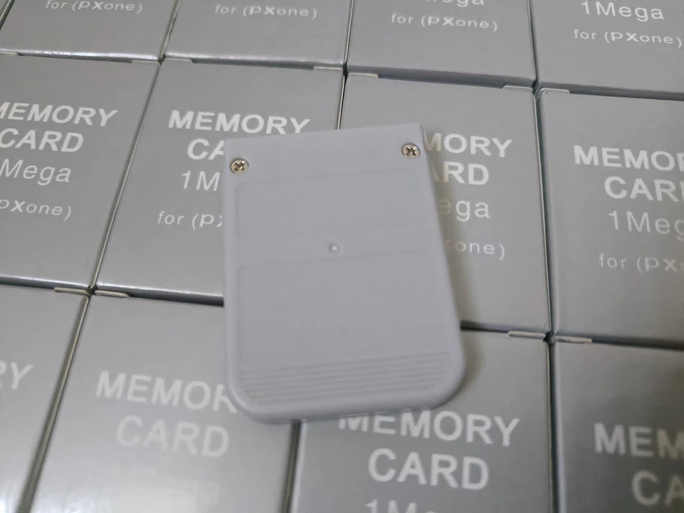 Memory Card per Sony Playstation 1 PS1 PSX PSOne scheda di memoria memoria 1 MB NUOVA - Immagine 2 di 3