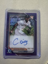2024 Bowman Camilo Diaz Chrome Prospect Auto Mojo Purple Refractors #/199