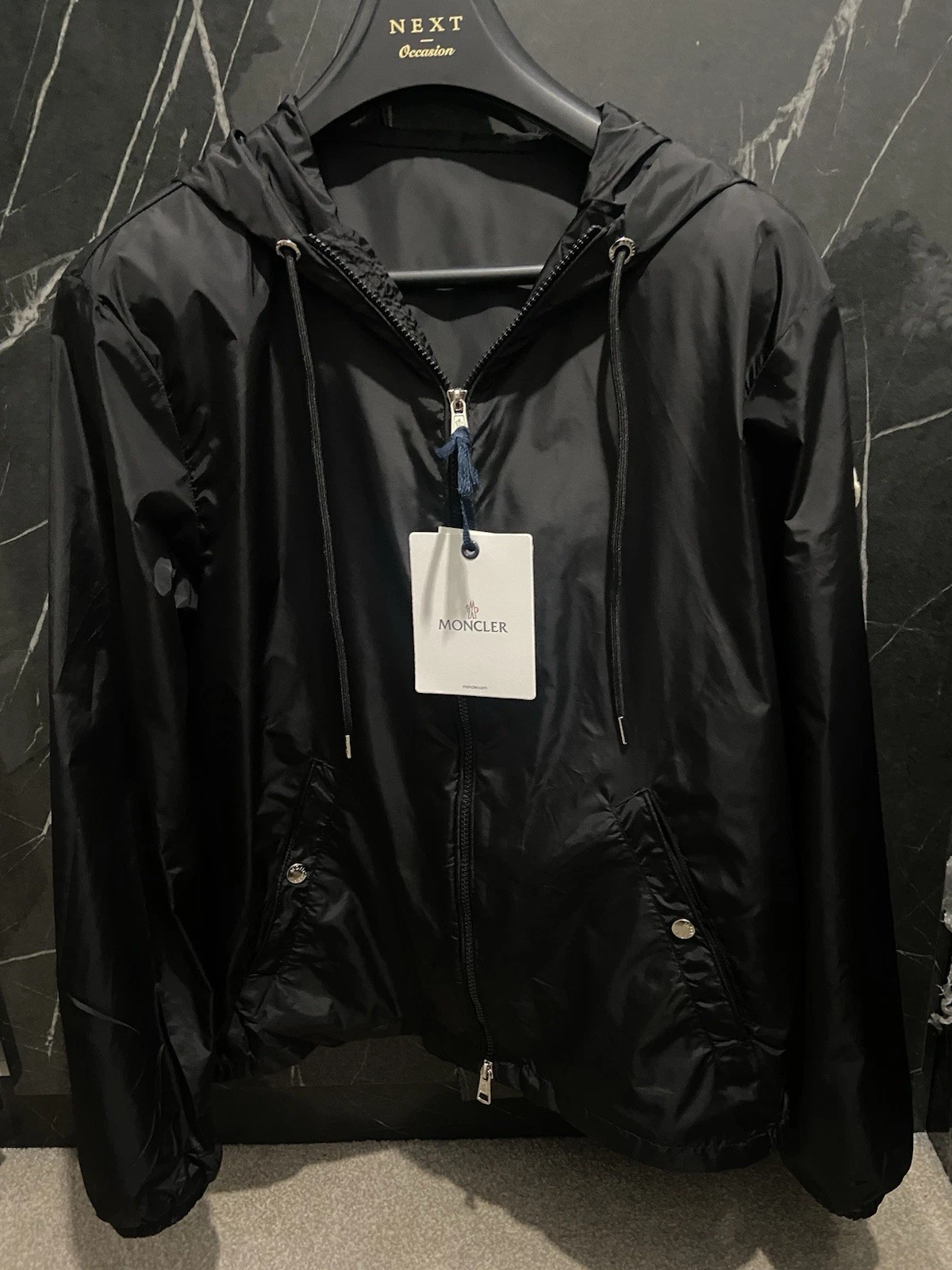 Moncler Windbreaker Grimpeurs Jacket Black Size 2