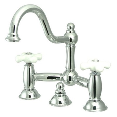 Elements Of Design ES3911PX Double Handle 8'' Center Bridge - Chrome