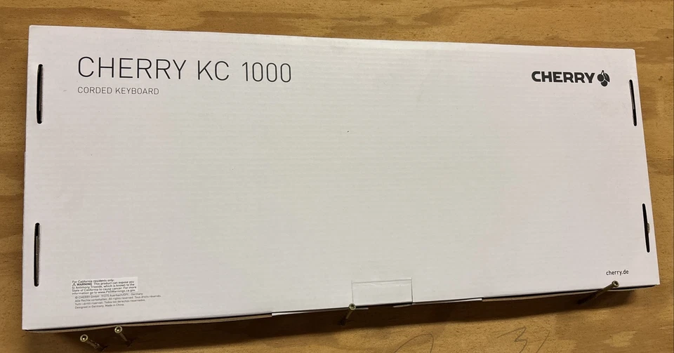 6 Pack Sealed Case CHERRY KC 1000 Keyboards - Black US - Image 2 of 3