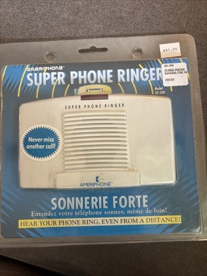 Ameriphone Super Phone Ringer SR-200 Loud-Ring Amplifier for Landline Phone New