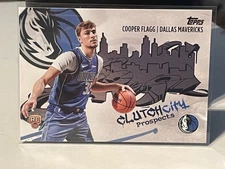 2025-26 Topps Basketball Clutch City Prospects Insert Cooper Flagg