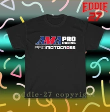 New Tee Shirt AMA Pro Racing Motocross Logo Men's T-Shirt American Tee Shirt