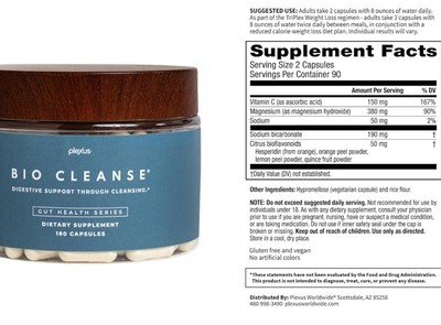Plexus BIO CLEANSE DIGESTIVE SUPPORT THROUGH CLEAN  EXP 11/26