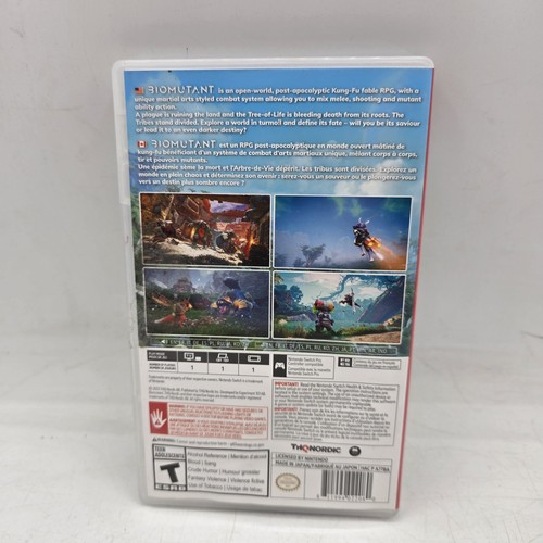 Biomutant Nintendo Switch Game with case TESTED Very good THQNordic - Picture 5 of 9