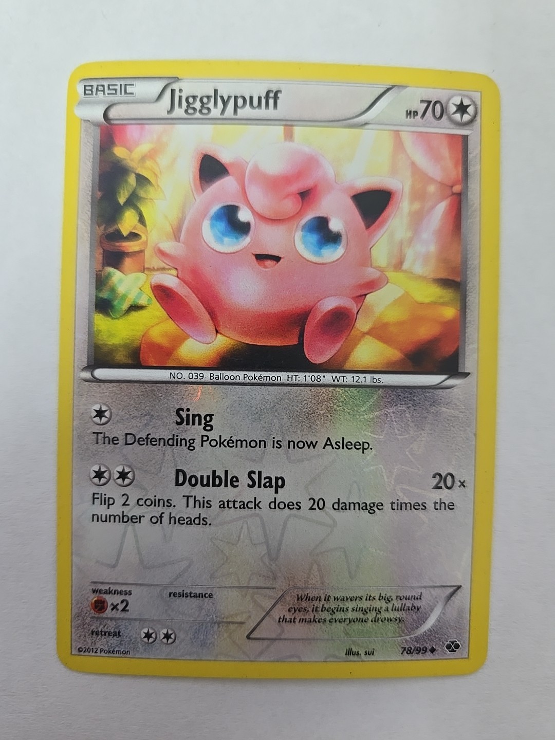 Jigglypuff 78/99 Black & White Next Destinies Reverse Holo Pokémon TCG Card LP
