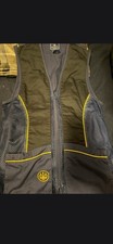 Beretta Shooting Vest Size L Navy Blue Trim Full Zip Mesh Panels
