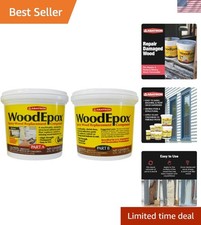WoodEpox Kit - 2 Quart - 2-Part Structural Epoxy Adhesive Filler - Wood Fille...