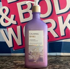 x2 Bath  Body Works Aromatherapy Calming Skies Lavender Peppermint Lotion