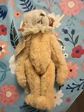 Mohair Teddy Bear By Bears N Things Fully Jointed Furbelows Apricot Dee + Bonus