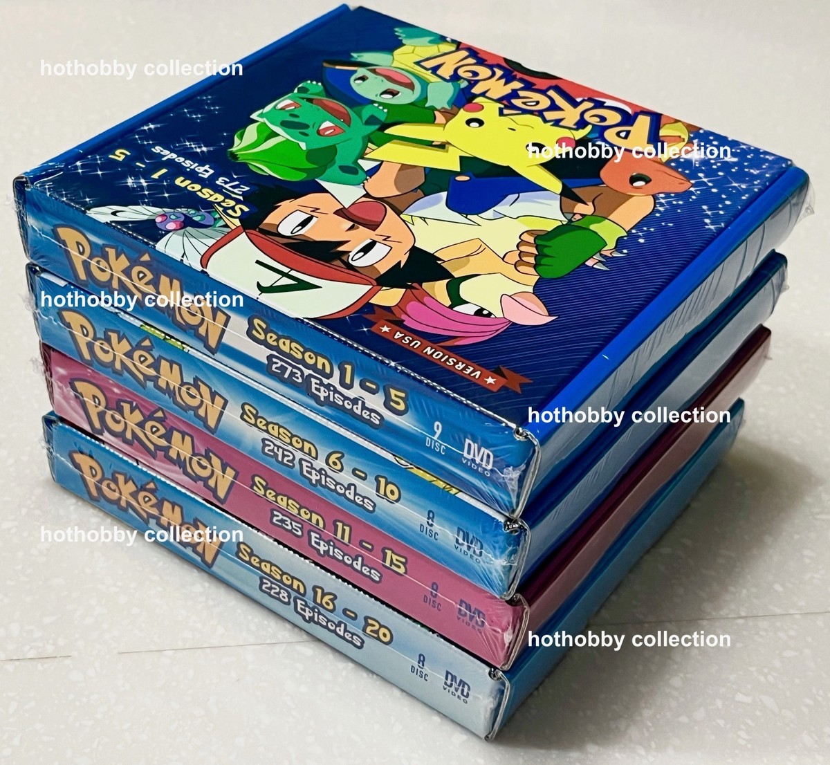US FULL ENGLISH DUBBED ~ Pokemon (Season 1 - 20) ~ DVD + Free
