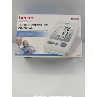 Beurer BM 26 Upper Arm Blood Pressure Monitor Automatic Digital 120 Memory White